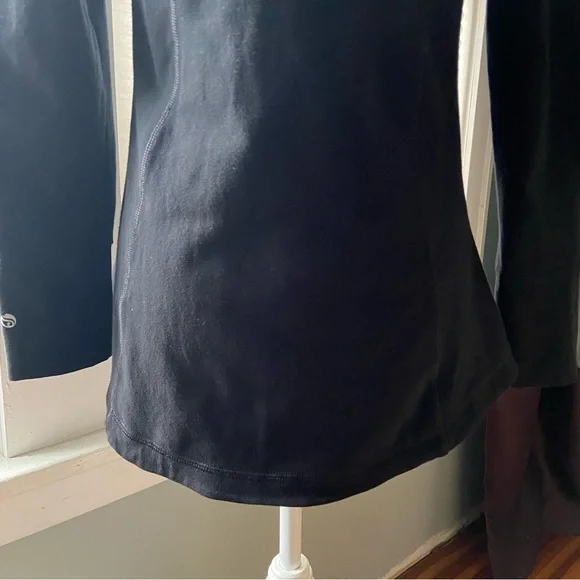 Soma Sport Black Workout Yoga Jacket Zip Up Size Medium Zip Pockets - Picture 9 of 16